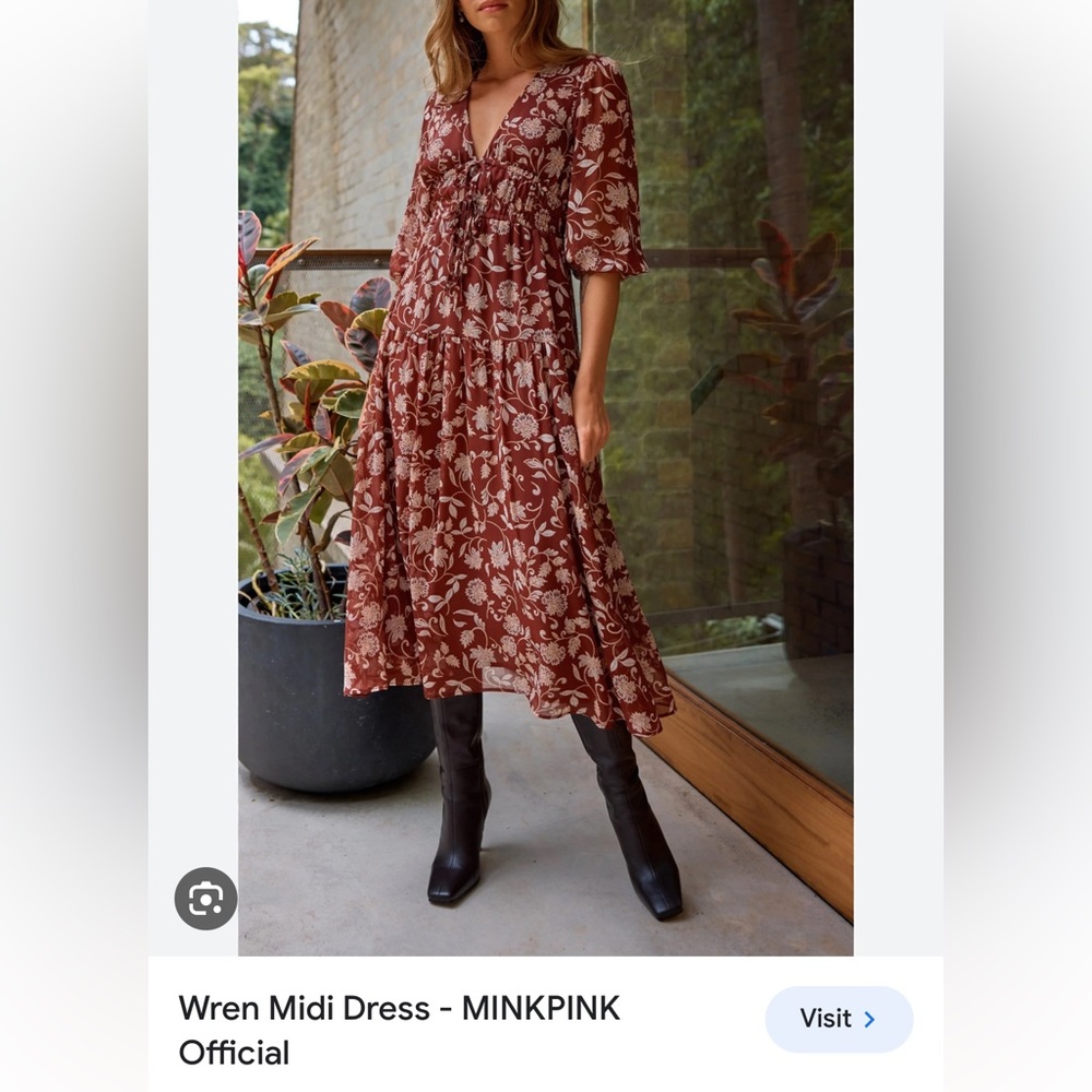 NWT Wren Midi Dress - MINKPINK